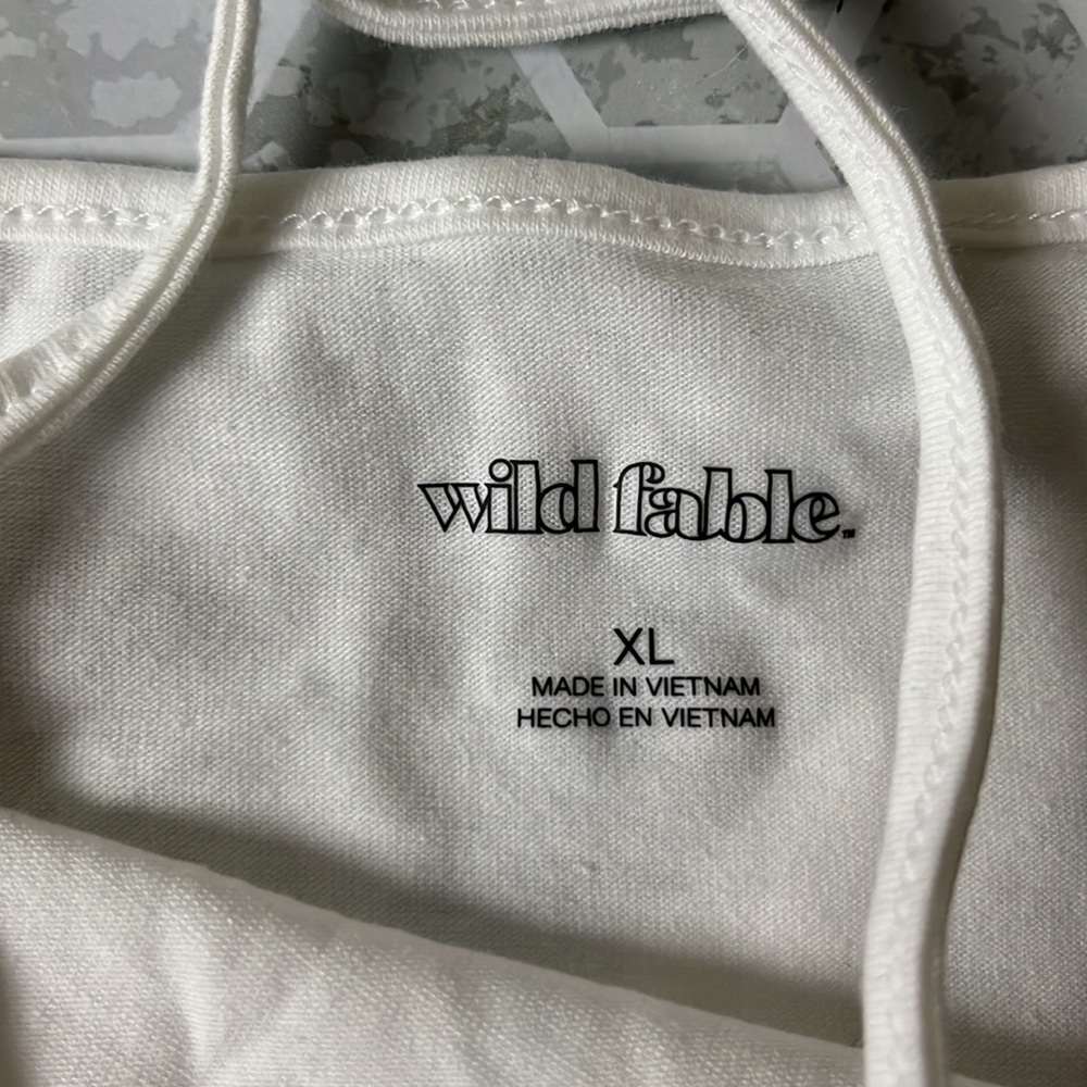 Wild Fable XL White Cropped Tank Top - Picture 5 of 5
